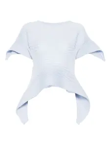 Приглушенный трикотажный топ Issey Miyake, синий