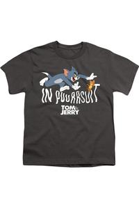 Футболка с коротким рукавом для детей "Tom And Jerry Movie: В погоне" Gildan, Charcoal