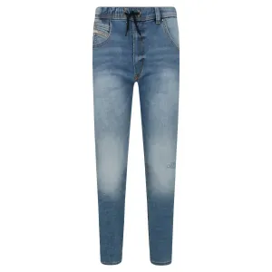 Удлиненные джинсы Diesel, синий