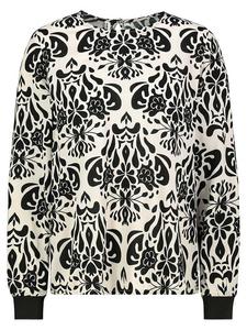 Блуза Sublevel Bluse, цвет Schwarz/Creme