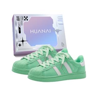 HUANAI Низкие скейтерские кроссовки унисекс зеленые, цвет Green