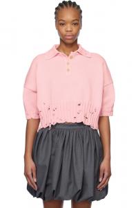 Поло из розового хлопка Marni