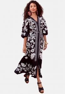 Платье макси REGULAR FIT - V-NECK Love & Roses, черный