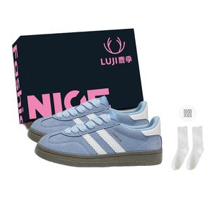 Luji Низкие повседневные туфли женские синие (коробка для обуви+носки), цвет Blue (Shoe Box+Socks)