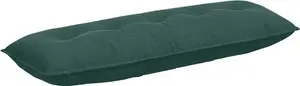 Подушка для спины , темно-зеленая, 140 x 50 см, вельветовая ткань vidaXL