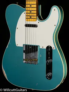 Fender Custom Shop LTD Tomatillo Telecaster Custom Relic Состаренный Зеленовато-Синий Металлик (092)