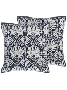 Декоративная подушка Beliani 2er Set Deko NEMESIA, цвет blau/weiß