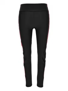 Легинсы с тисненым логотипом Versace Jeans Couture, черный