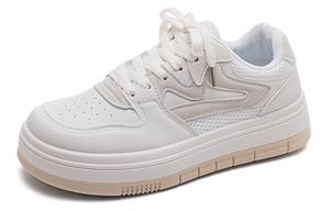 HUANQIU Прочные дышащие низкие кроссовки для скейтбординга, женские, бежевые