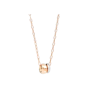 Легендарный кулон на культовой цепочке из розового золота с бриллиантами Pomellato