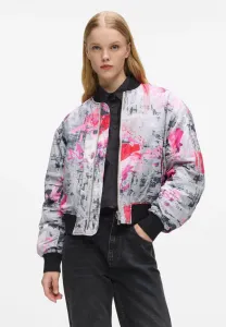 Бомбер с принтом по всей поверхности. Karl Lagerfeld Jeans, Painters Print Pink All Over Print