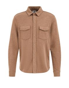 Рубашка на пуговицах классического кроя WE Fashion, карамель