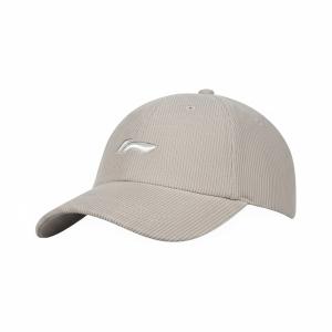 LINING Хлопковая бейсболка унисекс светло-коричневая