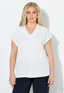 Базовая футболка kelchkragen vausschnitt halbarm Ulla Popken, Off White