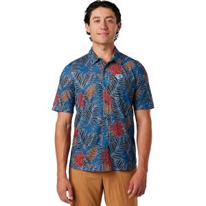 Футболка с коротким рукавом Canyon Tech на кнопках - мужская PEARL iZUMi PEARL iZUMi, Stellar Palm