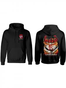 Толстовка Brave New World Crushed Shield Hoodie Black черного цвета Captain America