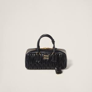 Сумка Arcadie из матовой наппированной кожи MIU MIU, черный