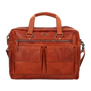 Spikes & Sparrow Документ-сумка в коричневом цвете