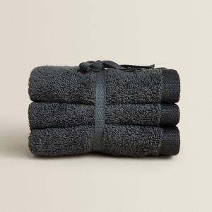Набор полотенец Zara Home Cotton, 3 предмета, темно-серый
