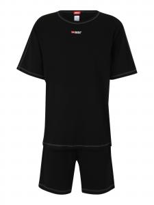 DIESEL Пижама короткая 'Adam-D-Core' в черном цвете