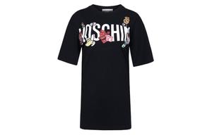 Футболка женская черная MOSCHINO
