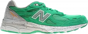 Кроссовки New Balance 990v3 Made In USA 'Boston Marathon', зеленый