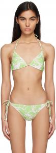 Зеленый бикини-топ с рисунком lesugiatelier