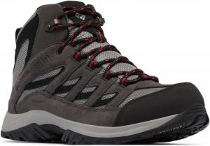 Columbia мужские треккинговые ботинки Crestwood Mid Waterproof, Dark Grey/Mountain Red