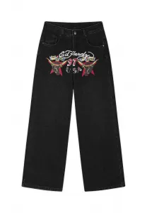 Джинсы texas rodeo xxtra свободного кроя Ed Hardy, Black