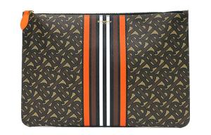 Burberry Кожаный клатч мужской коричневый