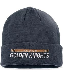 Мужская черная вязаная шапка Vegas Golden Knights Authentic Pro Rink с манжетами Fanatics