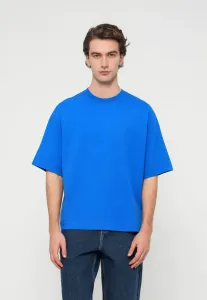 Футболка с логотипом slhboxylogan и круглым вырезом, базовая футболка. Selected, Victoria Blue