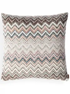 Подушка Forest с узором зигзаг (40 см x 40 см) Missoni Home, нейтральный