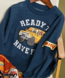 Жаккардовый свитер Jimny Collaboration, можно стирать в машине