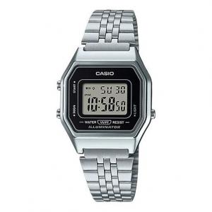 Часы CASIO Quartz Waterproof Unisex Mens Silver Digital, цвет silver