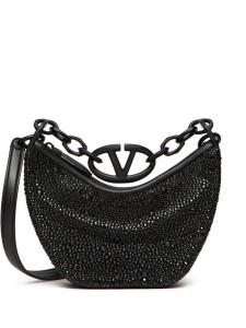 Valentino Garavani сумка Mini VLogo Moon Hobo, черный