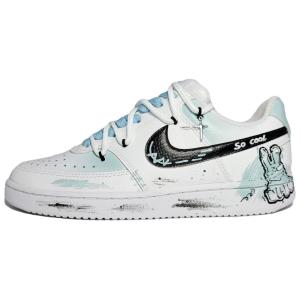 Кроссовки Nike Court Vision 1 Skateboard Shoes Men Low-Top White/lime Green