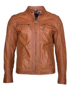 Кожаная куртка JCC EL101, коричневый