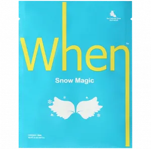 When Snow Magic Корейская осветляющая маска для лица, 23 мл