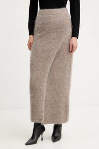 Шерстяная юбка AGNES Marciano Guess, бежевый