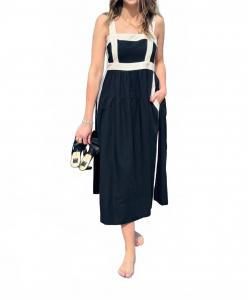 Платье Jolie в черном/натуральном цвете Brave + True