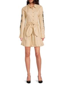 Вышитая рубашка-мини-платье Maddy Tanya Taylor, цвет Birch