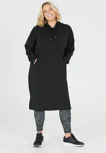 Трикотажное платье Q by Endurance цвета слоновой кости, мягкое, эластичное и чрезвычайно удобное, черный