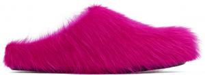 Розовые туфли-лоферы Fussbett Sabot Slip-on Marni, фуксия