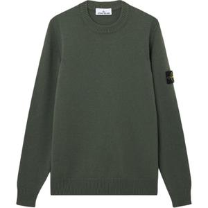 Свитер с логотипом STONE ISLAND, army зеленый