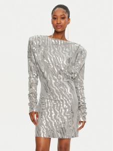 Коктейльное платье стандартный крой 113438720 Rotate, серебряный