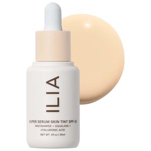 Тональный крем-сыворотка Super Serum Skin Tint SPF 40 - без отдушек. ILIA, 1 oz /30 mL, Skye ST0.5
