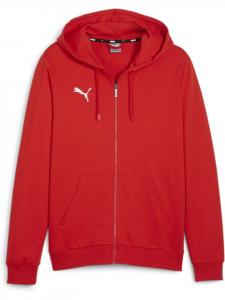 Толстовка с капюшоном TeamGoal CasuaLongsleeve Hooded Jacket красного цвета Puma