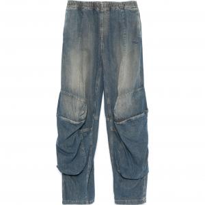 Джинсы DIESEL с эластичным поясом, синие