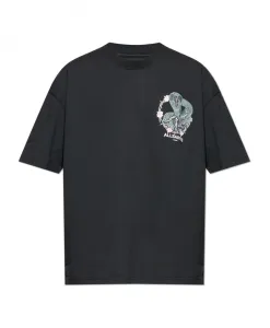 Футболка «Укус змеи» Allsaints, черный